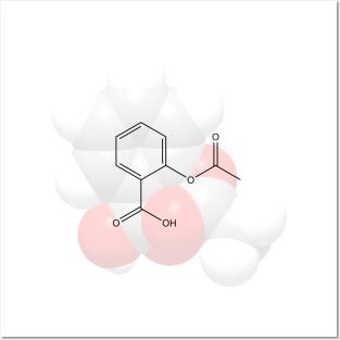 Aspirin Molecule Chemistry Posters and Art